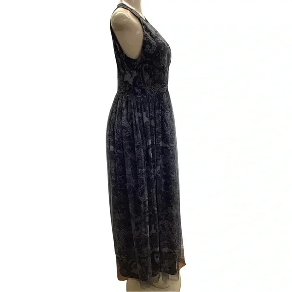 Candalite Size Large Paisley Print Sleeveless Dress With Lining. New With Tags - Picture 3 of 9